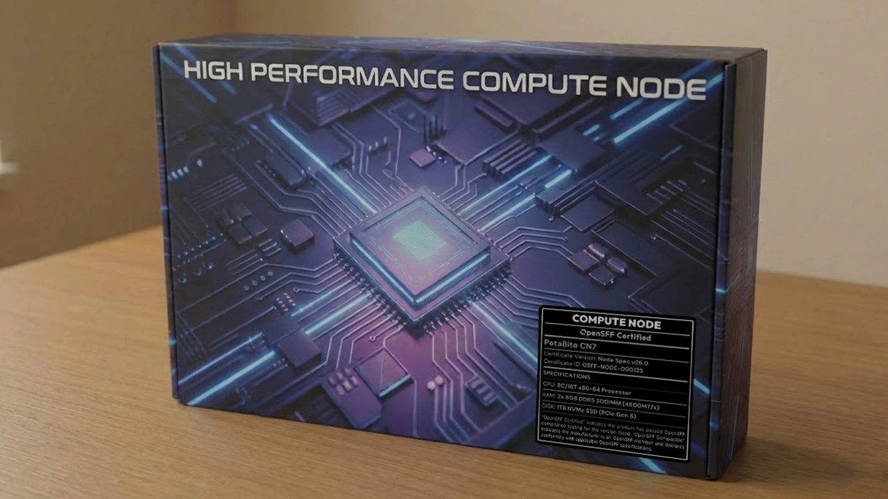 OpenSFF Certified label on product box