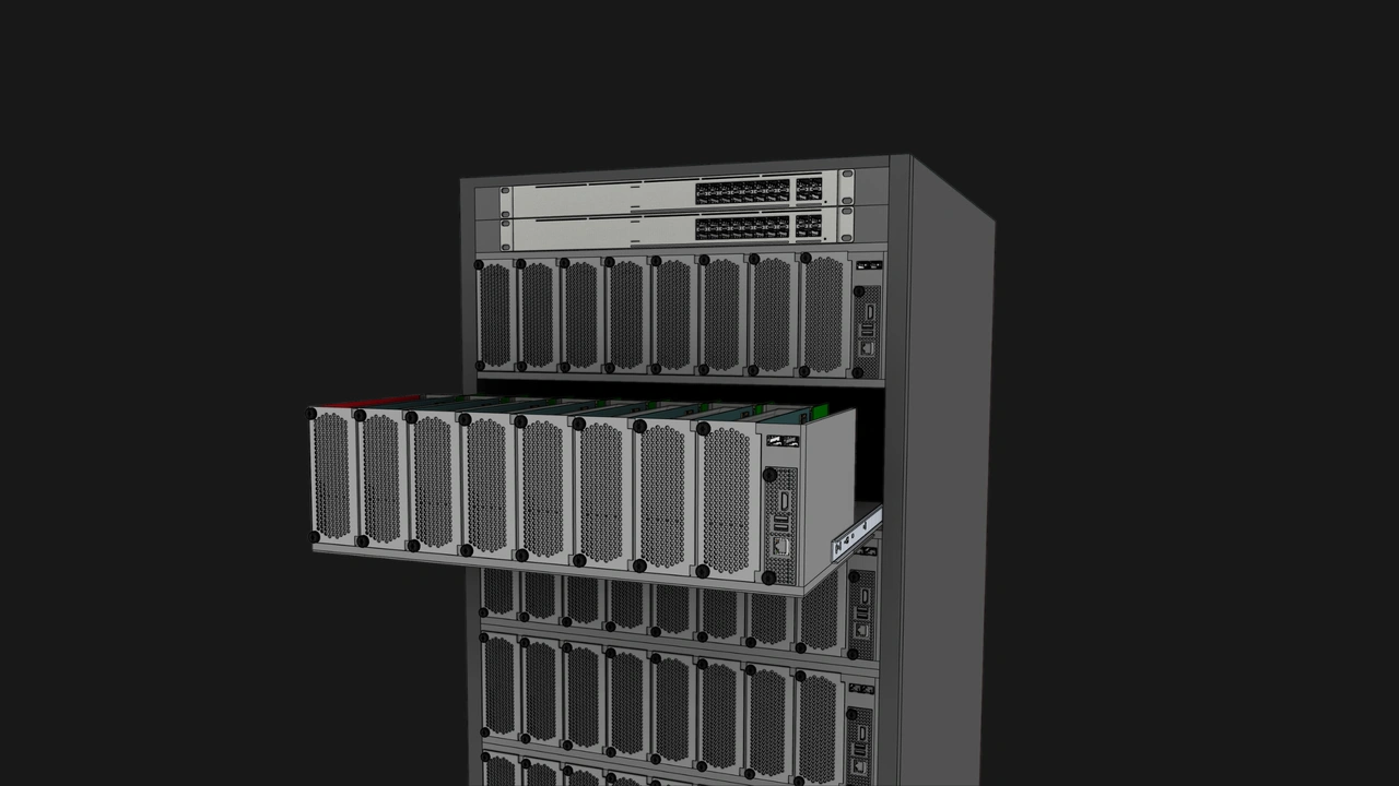Compute Node block with Management Module in high-density OpenSFF server