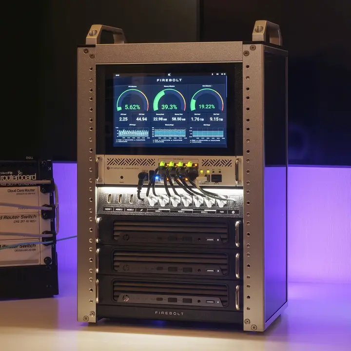 A custom designed home server.