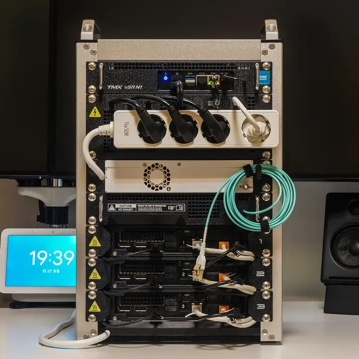 A custom designed home server.