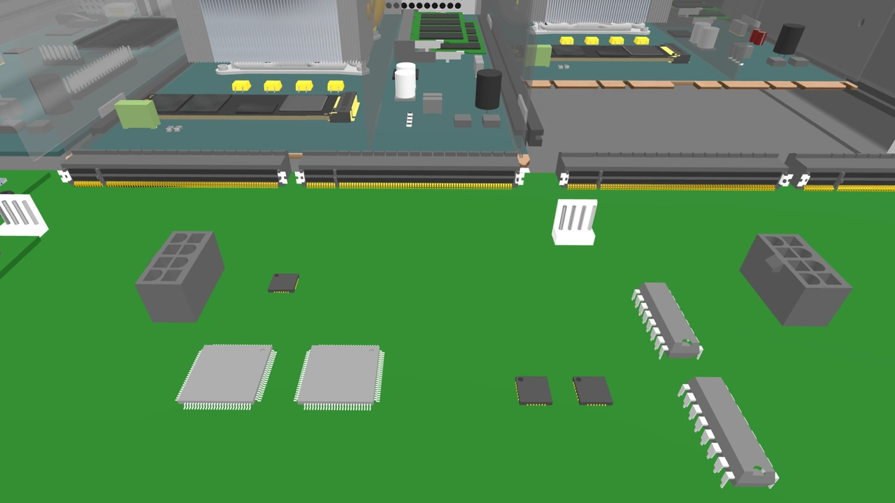 OpenSFF Enclosure backplane and connector receptacles