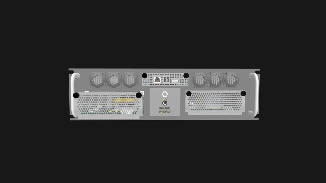 Four-node, 3U rackmount OpenSFF system