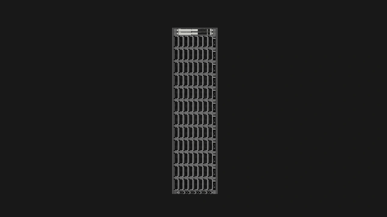 192-node 50U OpenSFF system concept front view