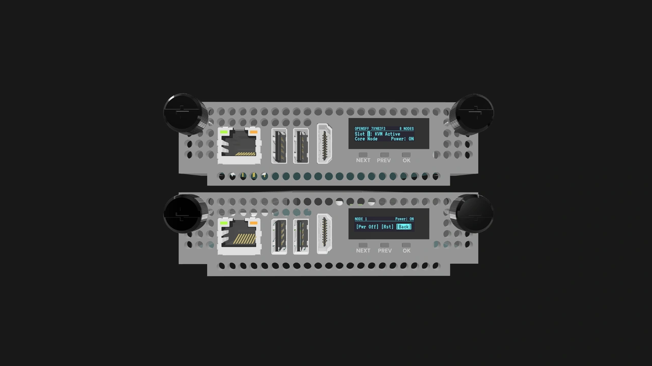 OpenSFF Management Module concept with status display