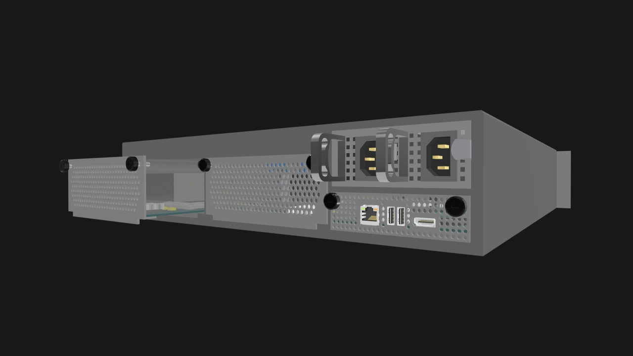 OpenSFF 2U two-slot Enclosure concept with Management Module
