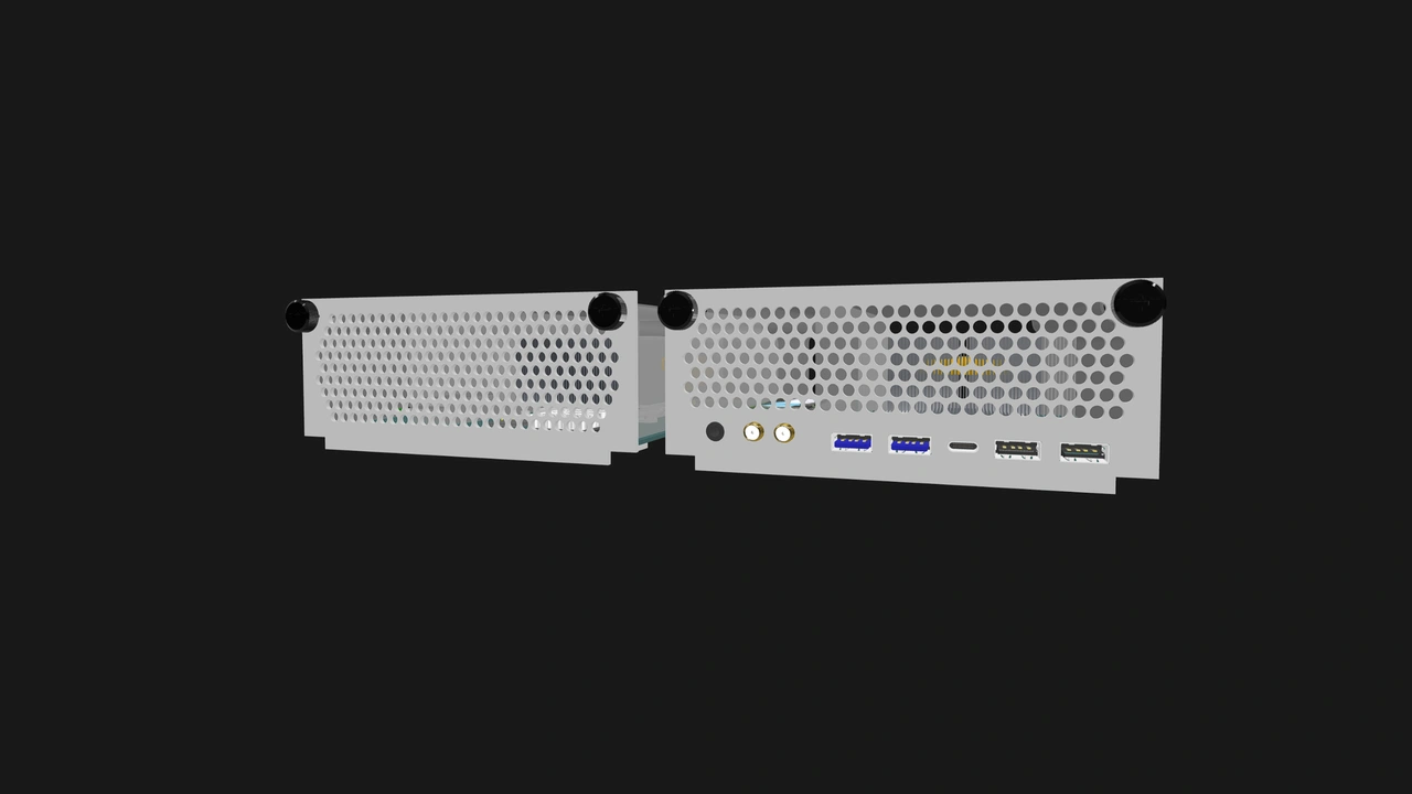 Compute Node I/O shield with and without ports