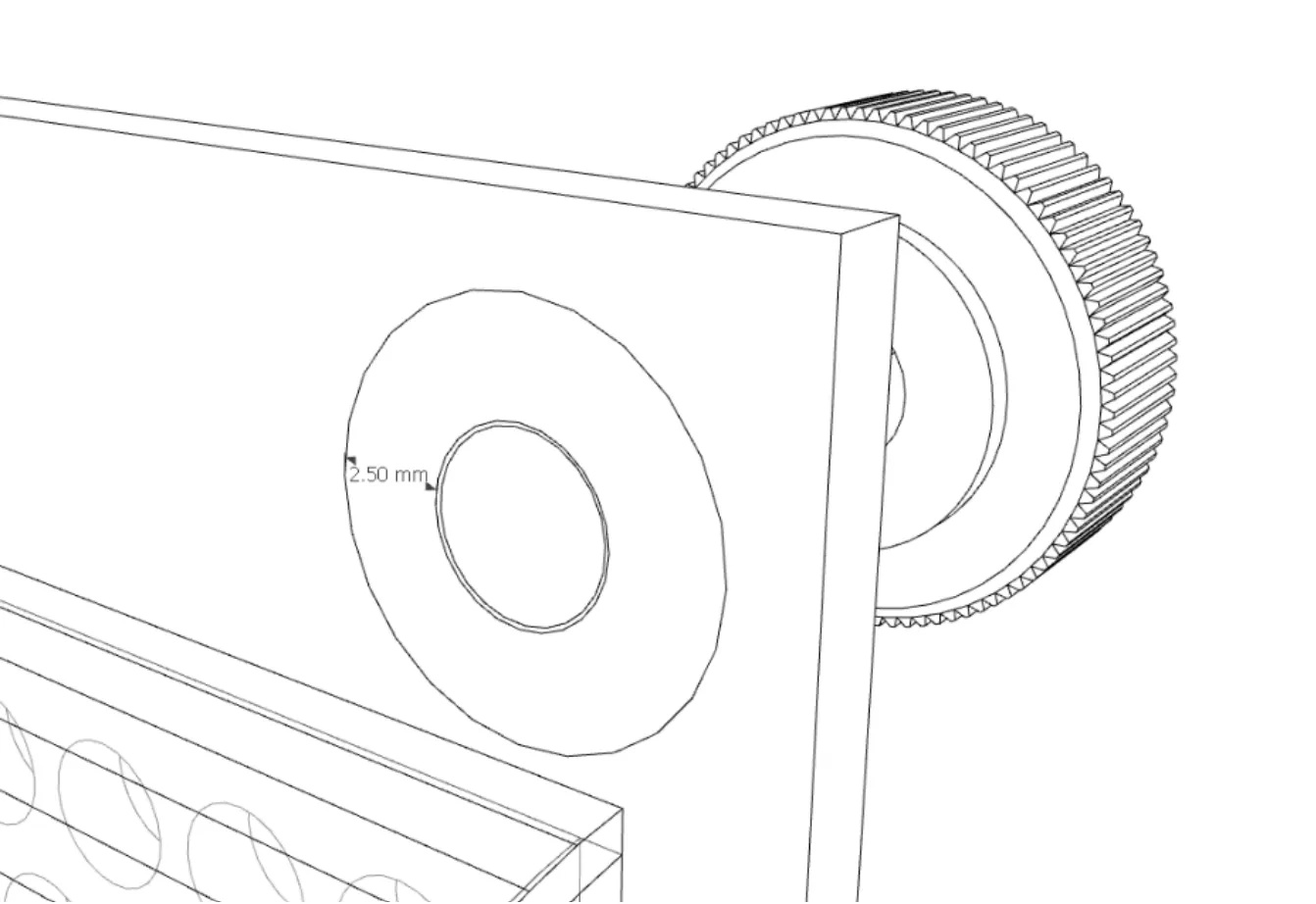 Screw hole clearance