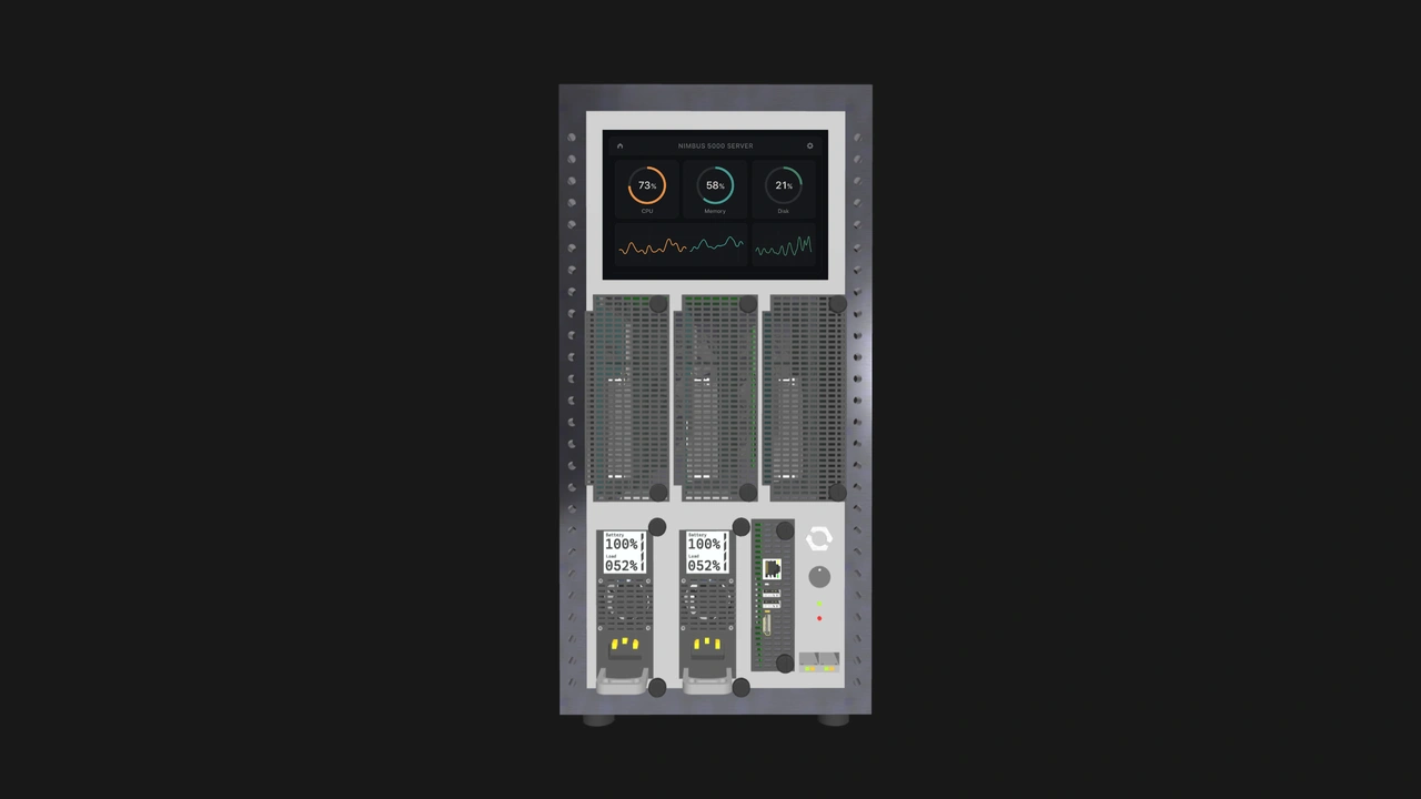 OpenSFF three-slot server with display concept